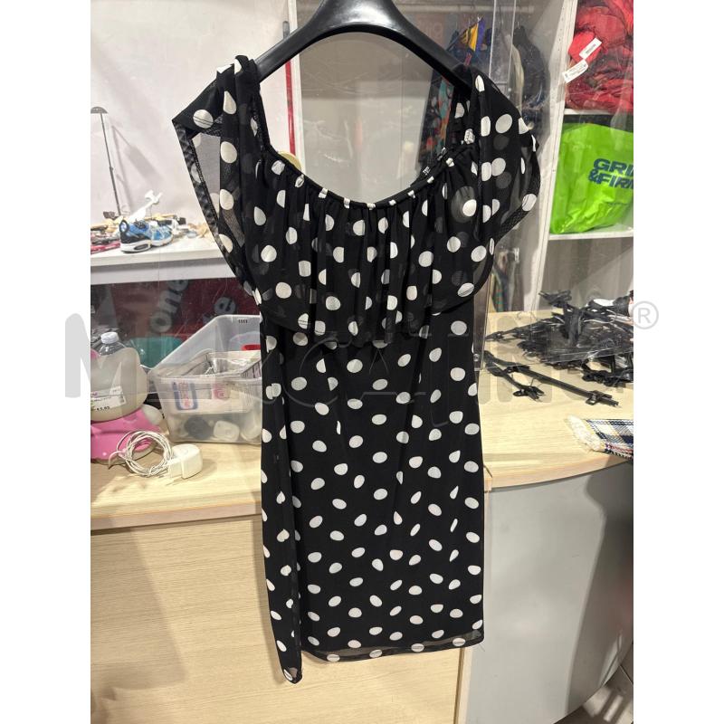 VESTITO DONNA FRANK LYMAN NERO POIS BIANCHI | Mercatino dell'Usato San giovanni teatino 2