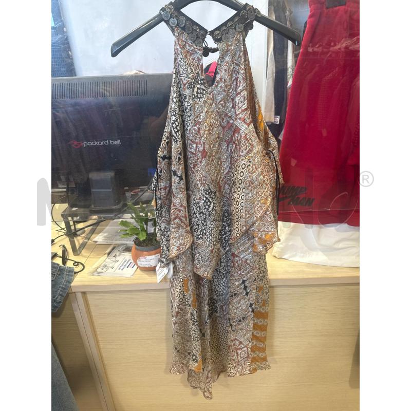 VESTITO DONNA GAELLE MARRONE FANTASIA | Mercatino dell'Usato San giovanni teatino 2