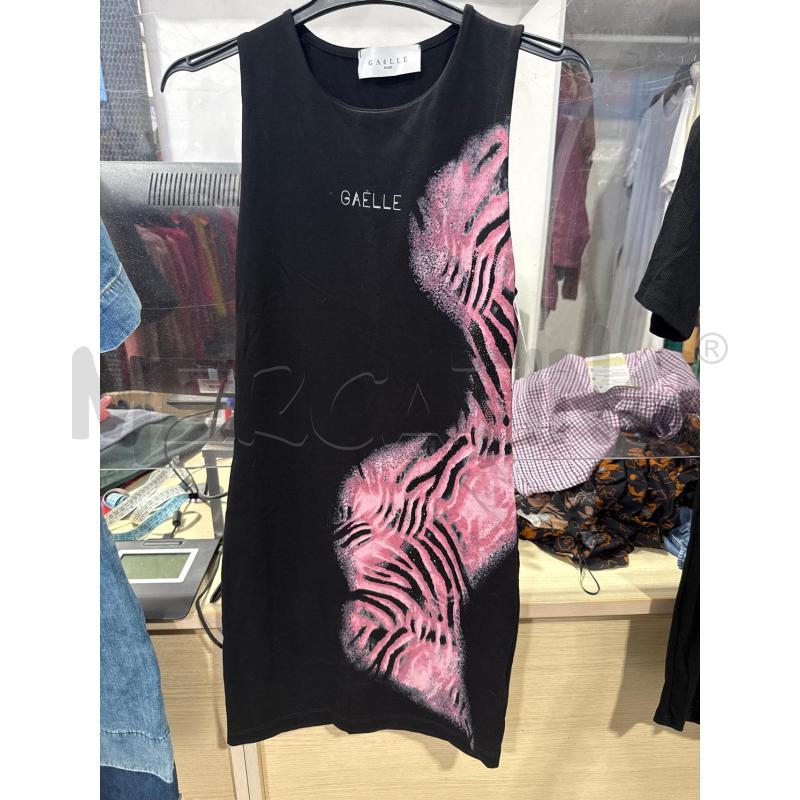 VESTITO DONNA GAELLE NERO ROSA | Mercatino dell'Usato San giovanni teatino 1