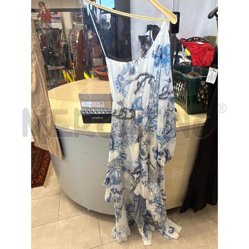 VESTITO DONNA GEUDI BIANCO AZZURRO FANTASIA | Mercatino dell'Usato San giovanni teatino 1