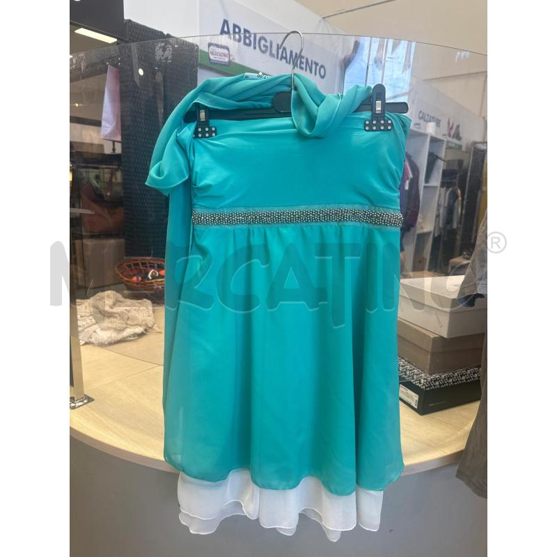 VESTITO DONNA GRAFFIO VERDE ACQUA | Mercatino dell'Usato San giovanni teatino 1