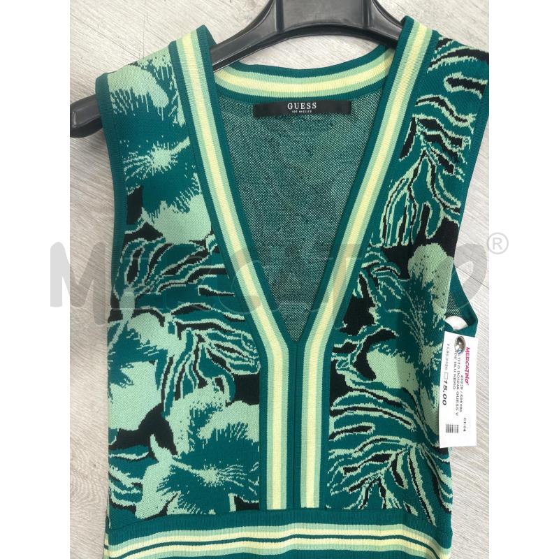 VESTITO DONNA GUESS VERDE BLU NERO  | Mercatino dell'Usato San giovanni teatino 2