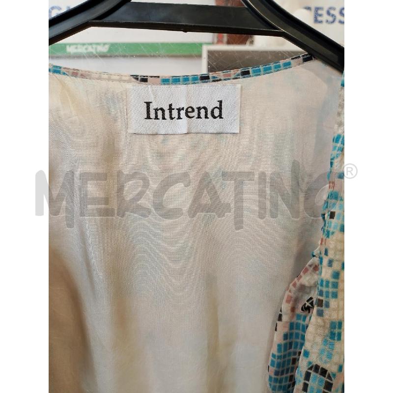 VESTITO DONNA INTREND BEIGE AZZURRO | Mercatino dell'Usato San giovanni teatino 2