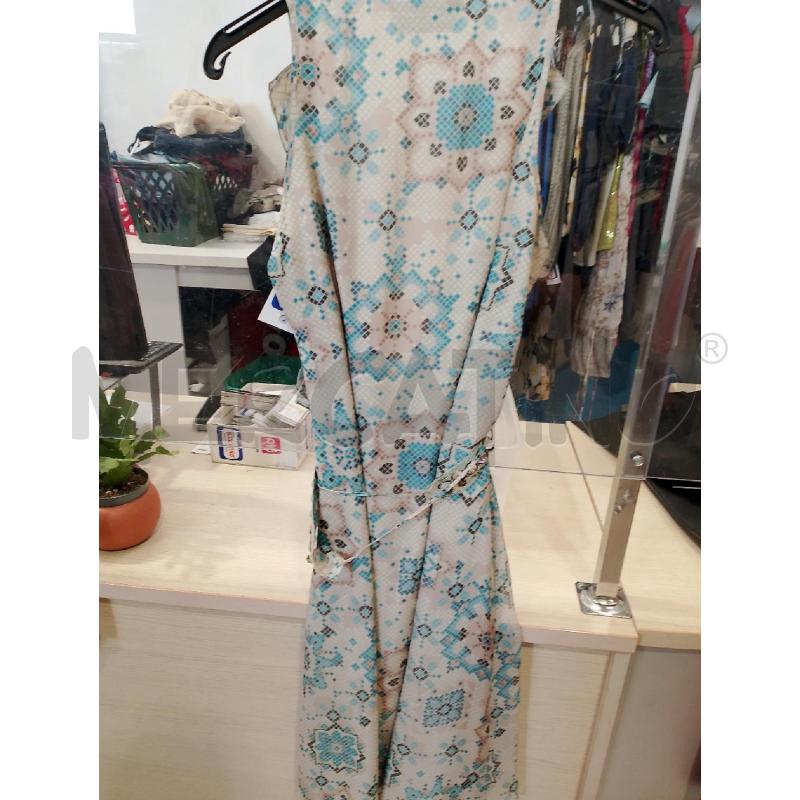 VESTITO DONNA INTREND BEIGE AZZURRO | Mercatino dell'Usato San giovanni teatino 3
