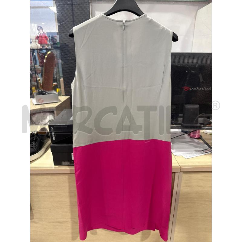 VESTITO DONNA INTREND GRIGIO FUCSIA SETA LANA | Mercatino dell'Usato San giovanni teatino 2
