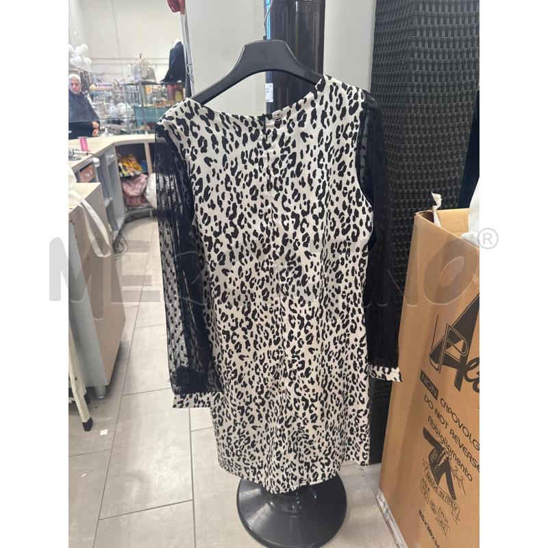 VESTITO DONNA IRONICA BIANCO NERO PERLINE NERE COLLO  | Mercatino dell'Usato San giovanni teatino 2