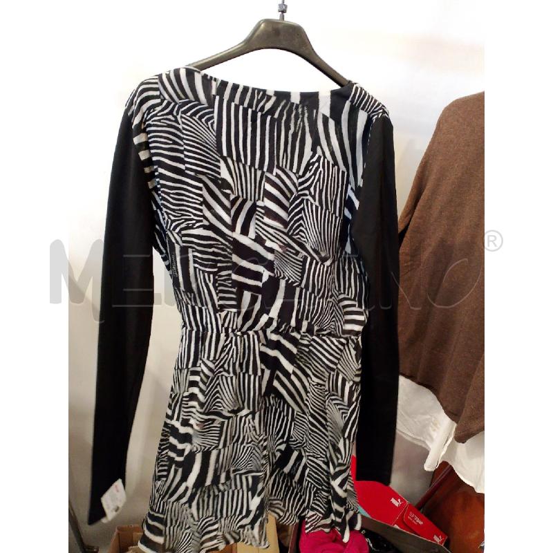 VESTITO DONNA JUST CAVALLI NERO ZEBRATO | Mercatino dell'Usato San giovanni teatino 2