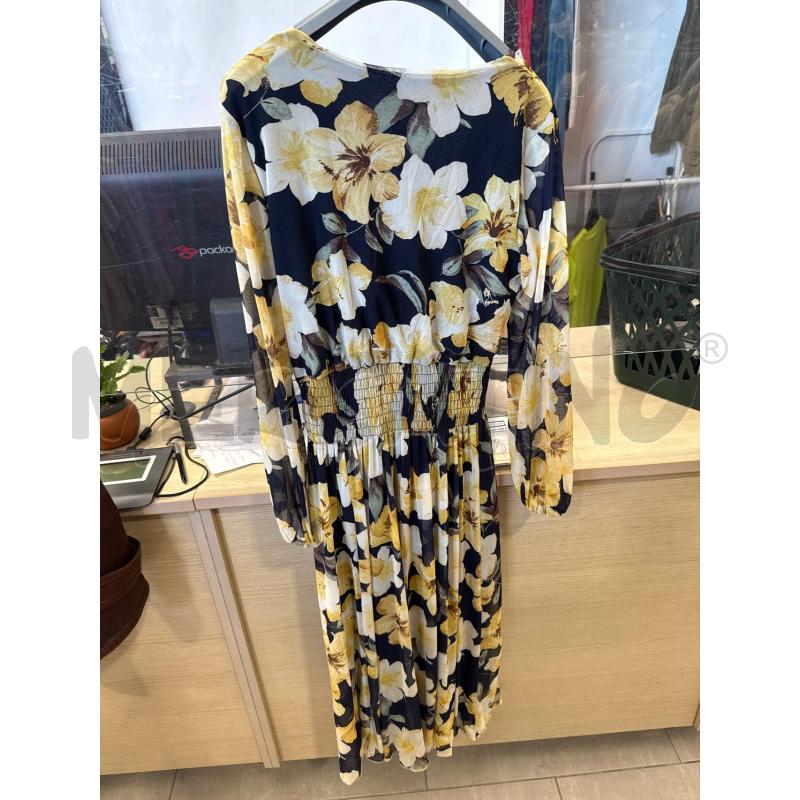 VESTITO DONNA KATE&LILY BLU FIORI GIALLI | Mercatino dell'Usato San giovanni teatino 2