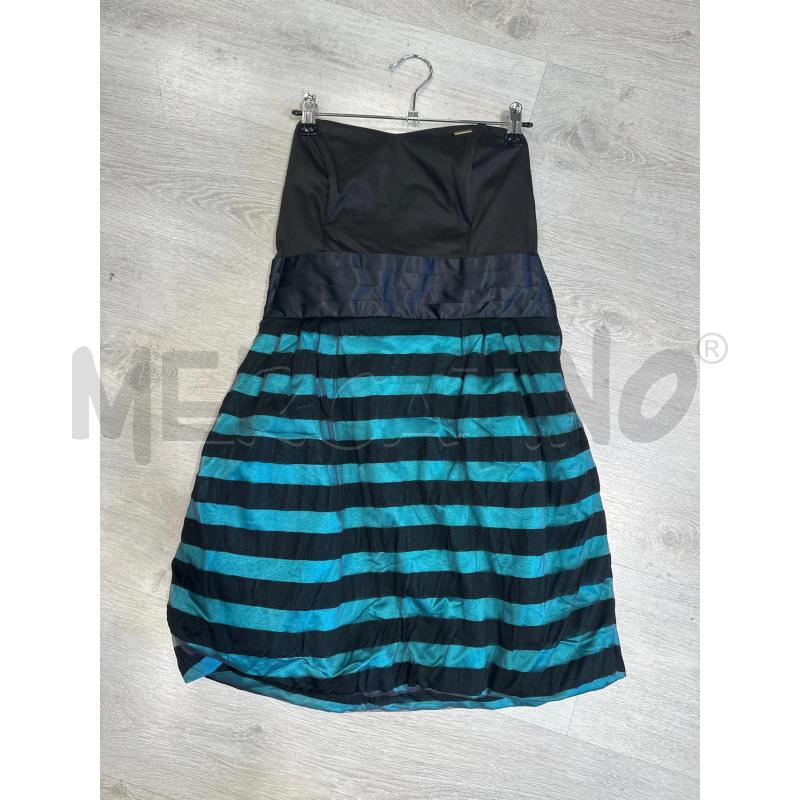 VESTITO DONNA KILLAH NERO RIGHE AZZURRE TG M | Mercatino dell'Usato San giovanni teatino 1