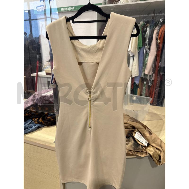 VESTITO DONNA KIMI&CO BEIGE PERLINE | Mercatino dell'Usato San giovanni teatino 2