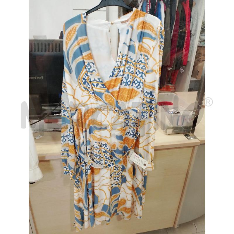 VESTITO DONNA KOCCA BIANCO BLU GIALLO | Mercatino dell'Usato San giovanni teatino 1