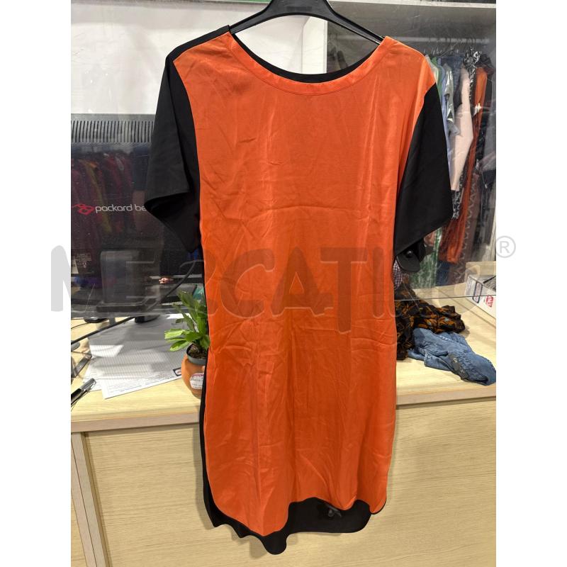 VESTITO DONNA LES COPAINS NERO ARANCIO  | Mercatino dell'Usato San giovanni teatino 1