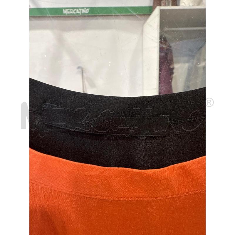 VESTITO DONNA LES COPAINS NERO ARANCIO  | Mercatino dell'Usato San giovanni teatino 3