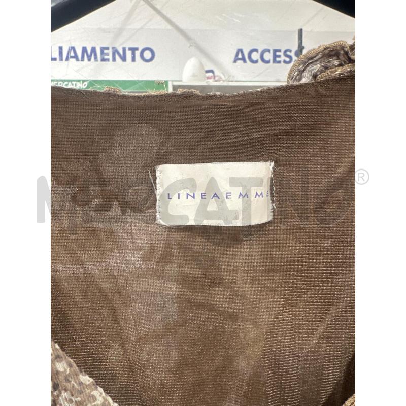 VESTITO DONNA LINEA EMME MARRONE VELATO  | Mercatino dell'Usato San giovanni teatino 2