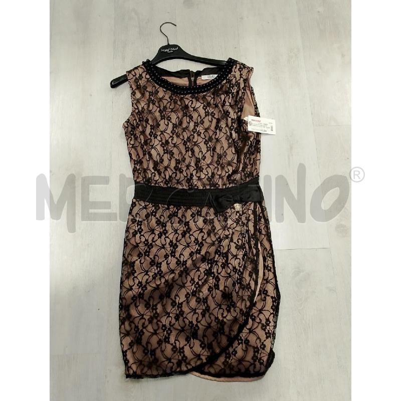 VESTITO DONNA LIU JO MARRONE PIZZO NERO | Mercatino dell'Usato San giovanni teatino 1