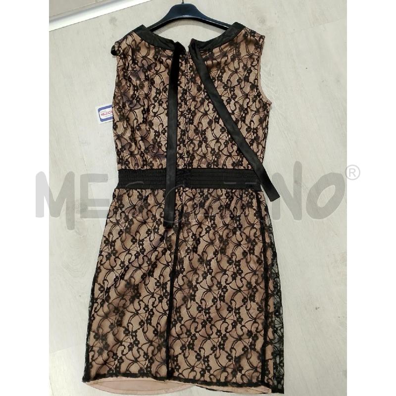 VESTITO DONNA LIU JO MARRONE PIZZO NERO | Mercatino dell'Usato San giovanni teatino 2