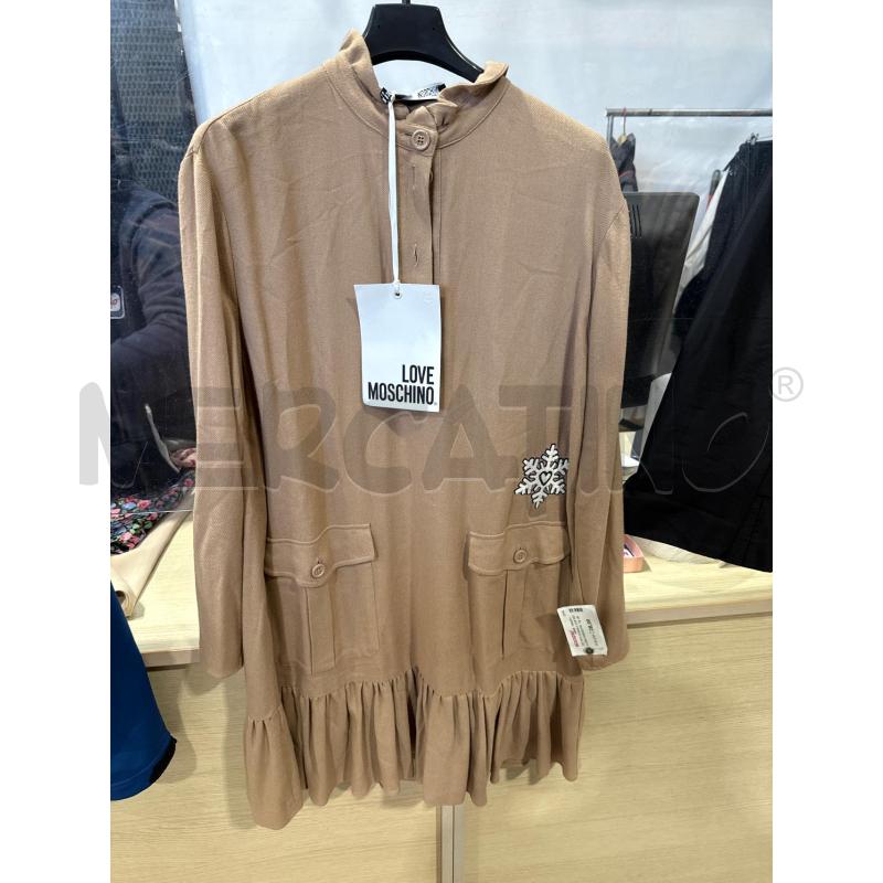 VESTITO DONNA LOVE MOSCHINO BEIGE FIOCCO DI NEVE  | Mercatino dell'Usato San giovanni teatino 1