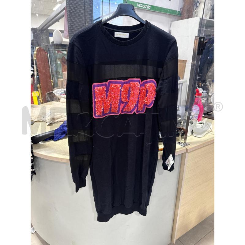 VESTITO DONNA MAISON Y PARIS NERA SCRITTA LOGO  | Mercatino dell'Usato San giovanni teatino 1