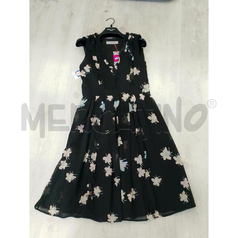 VESTITO DONNA MARELLA NERO FLOREALE | Mercatino dell'Usato San giovanni teatino 1