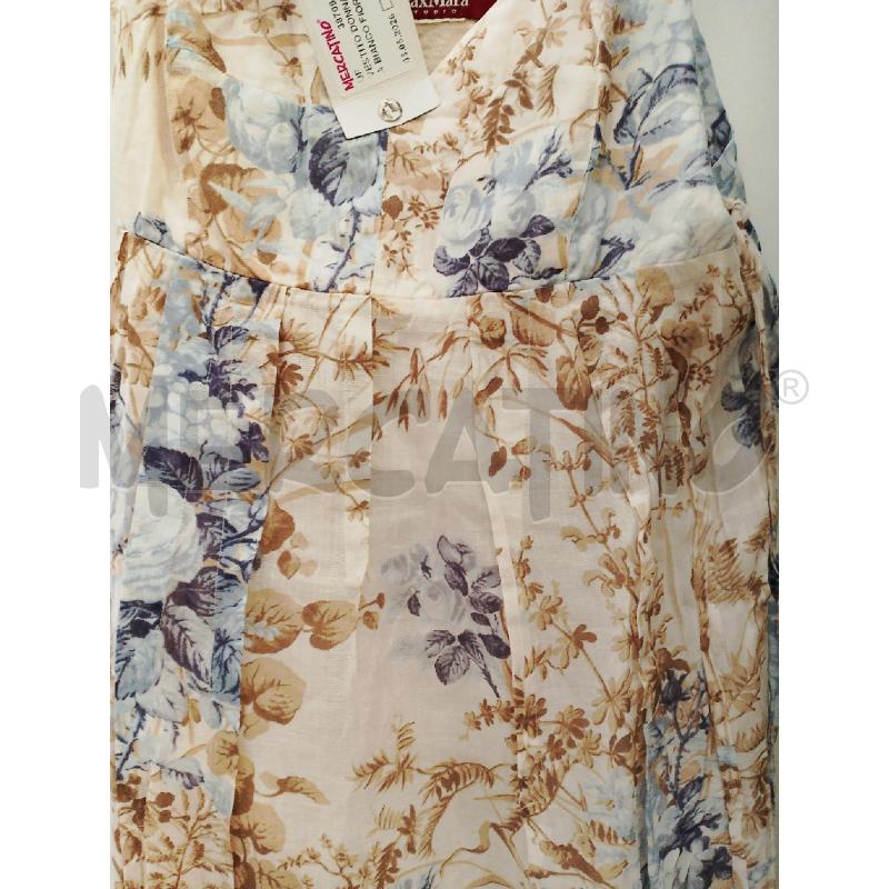 VESTITO DONNA MAX MARA BIANCO FIORI BLU | Mercatino dell'Usato San giovanni teatino 3