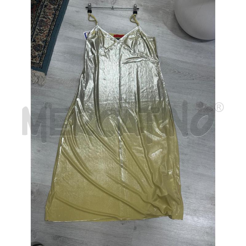 VESTITO DONNA MAX & CO GIALLO ARGENTATO TG L | Mercatino dell'Usato San giovanni teatino 1