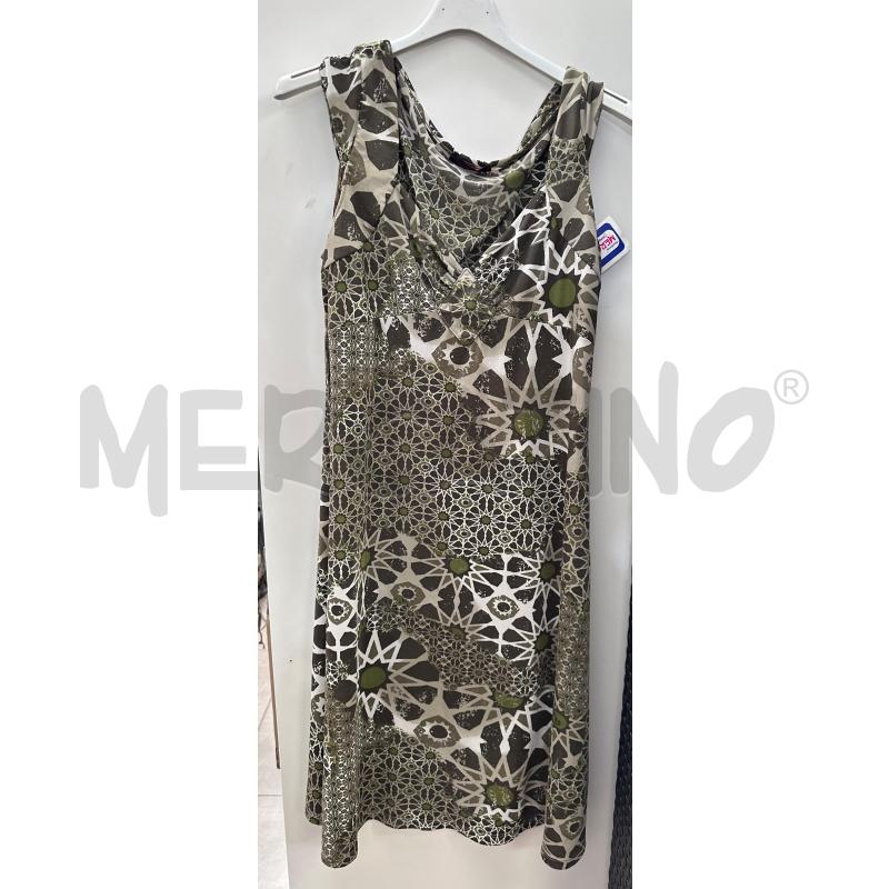 VESTITO DONNA MISS COMODE BIANCO VERDE TG GRANDE | Mercatino dell'Usato San giovanni teatino 1