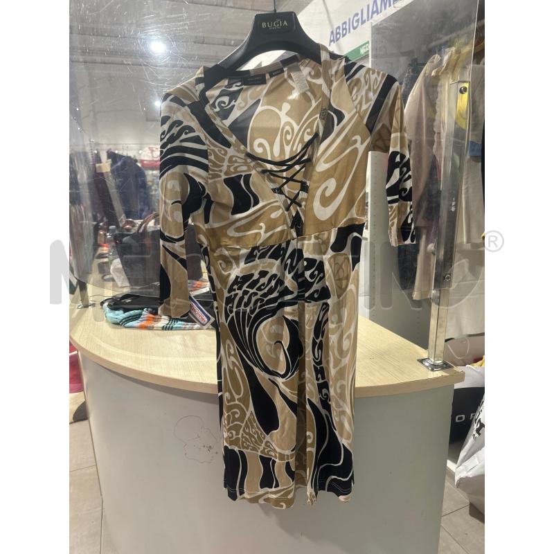 VESTITO DONNA MISS SIXTY BEIGE MARRONE NERO  | Mercatino dell'Usato San giovanni teatino 1
