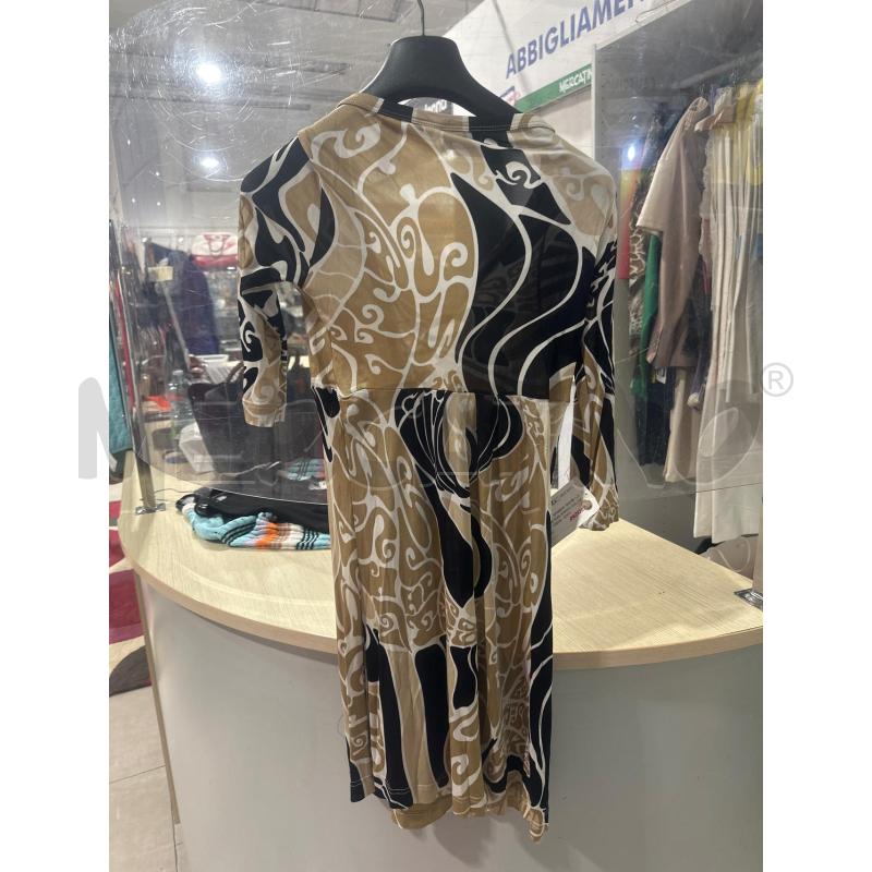 VESTITO DONNA MISS SIXTY BEIGE MARRONE NERO  | Mercatino dell'Usato San giovanni teatino 3