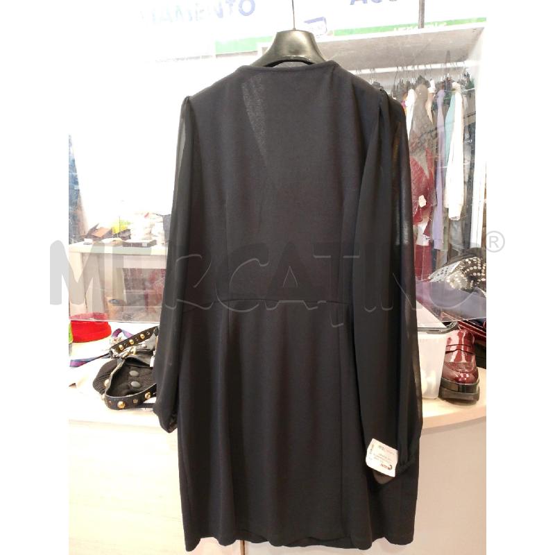 VESTITO DONNA NERO MANICHE VELATE BOTTONI | Mercatino dell'Usato San giovanni teatino 3