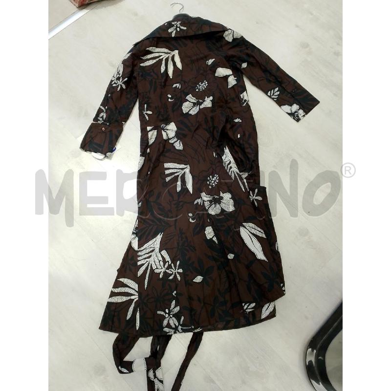 VESTITO DONNA NIAMA MARRONE BIANCO FANTASIA | Mercatino dell'Usato San giovanni teatino 2