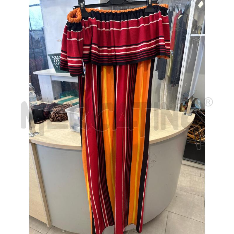VESTITO DONNA NORA BARTH ROSSO ARANCIONE NERO | Mercatino dell'Usato San giovanni teatino 3