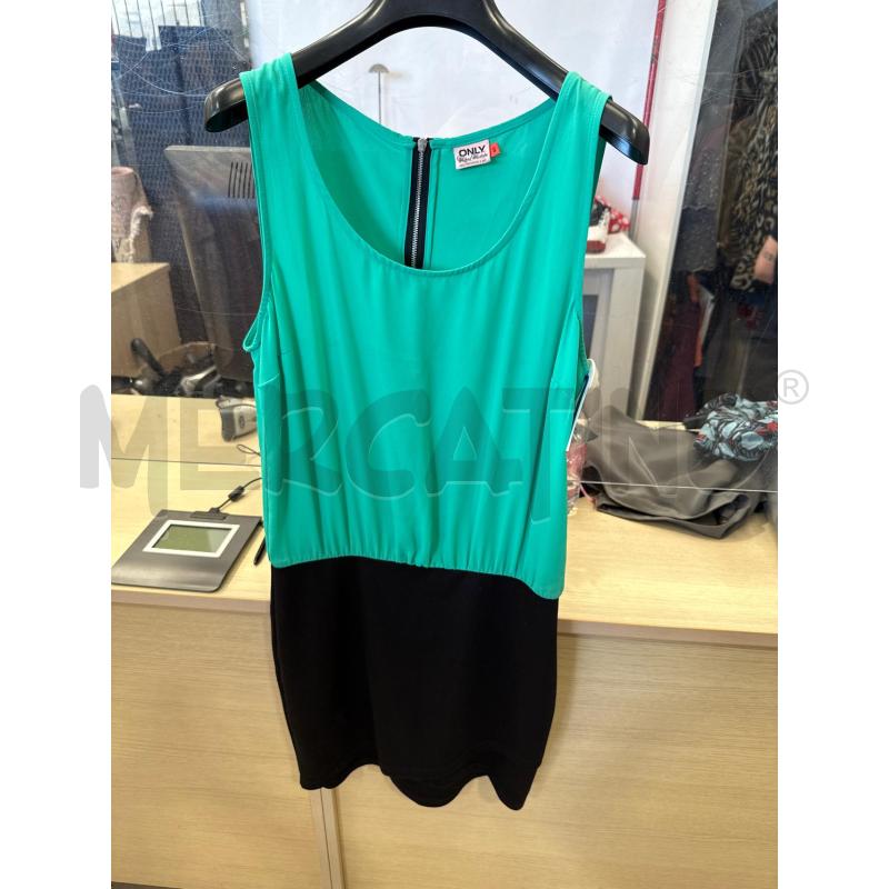 VESTITO DONNA ONLY VERDE NERO  | Mercatino dell'Usato San giovanni teatino 1