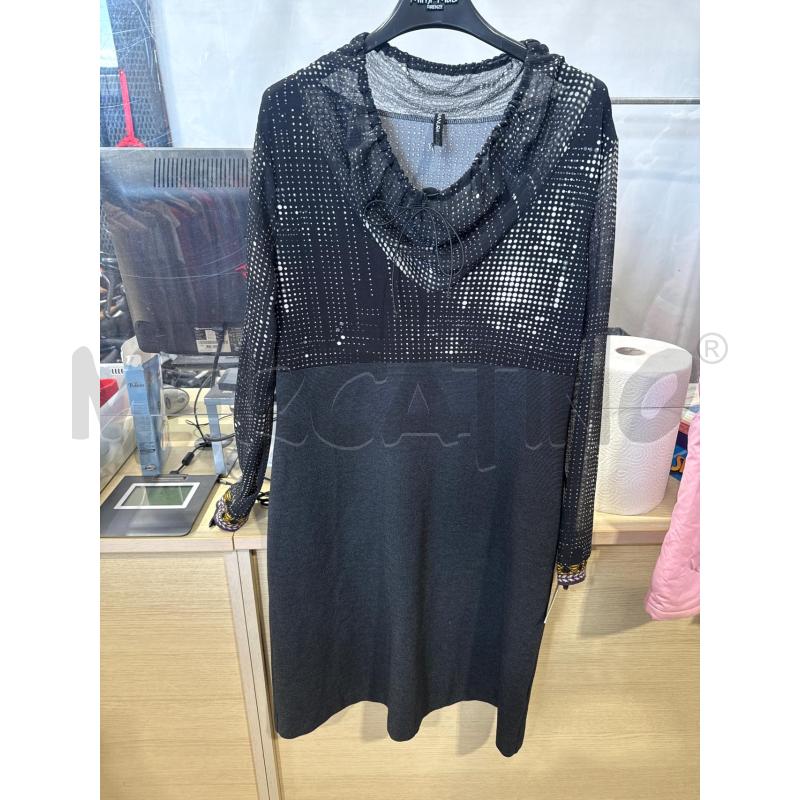 VESTITO DONNA PIANURA STUDIO NERO POIS  | Mercatino dell'Usato San giovanni teatino 1