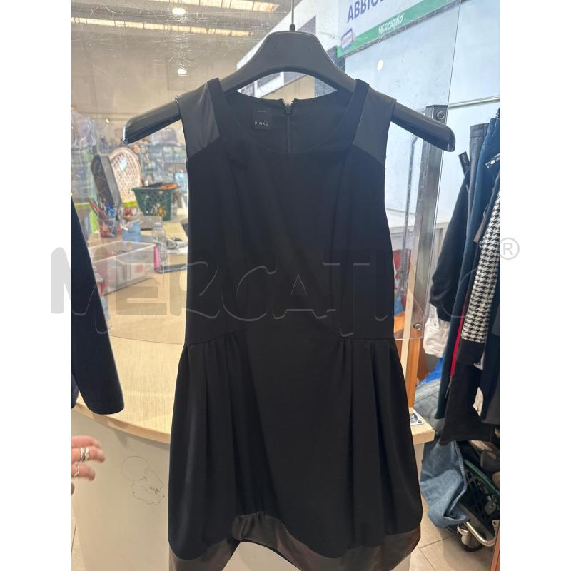 VESTITO DONNA PINKO NERO DETT FINTA PELLE | Mercatino dell'Usato San giovanni teatino 1
