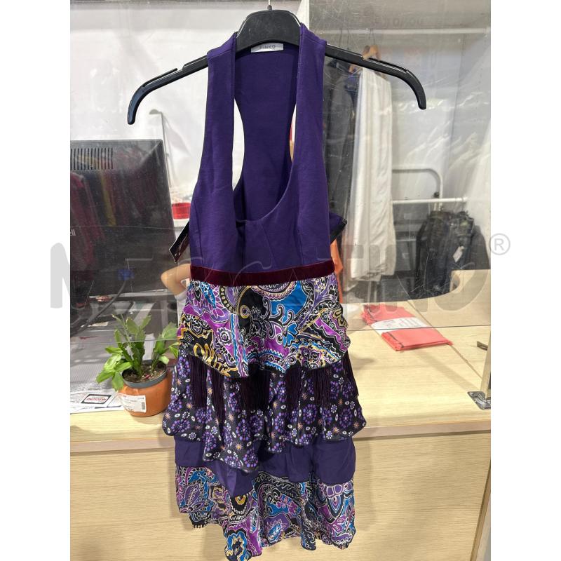VESTITO DONNA PINKO VIOLA FRANGE FIORI  | Mercatino dell'Usato San giovanni teatino 1