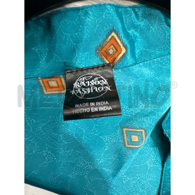 VESTITO DONNA RAISON FASHION CELESTE DETT ARANCIONI LUNGO SETA | Mercatino dell'Usato San giovanni teatino 2