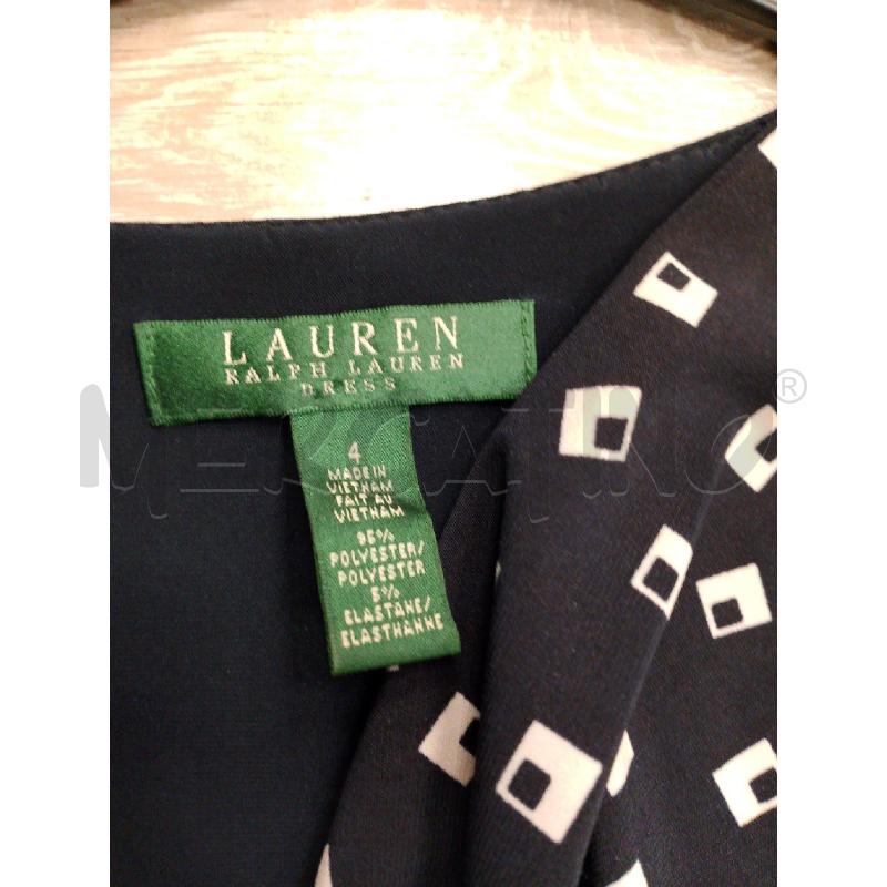 VESTITO DONNA RALPH LAUREN BLU QUADRATI BIANCHI | Mercatino dell'Usato San giovanni teatino 2