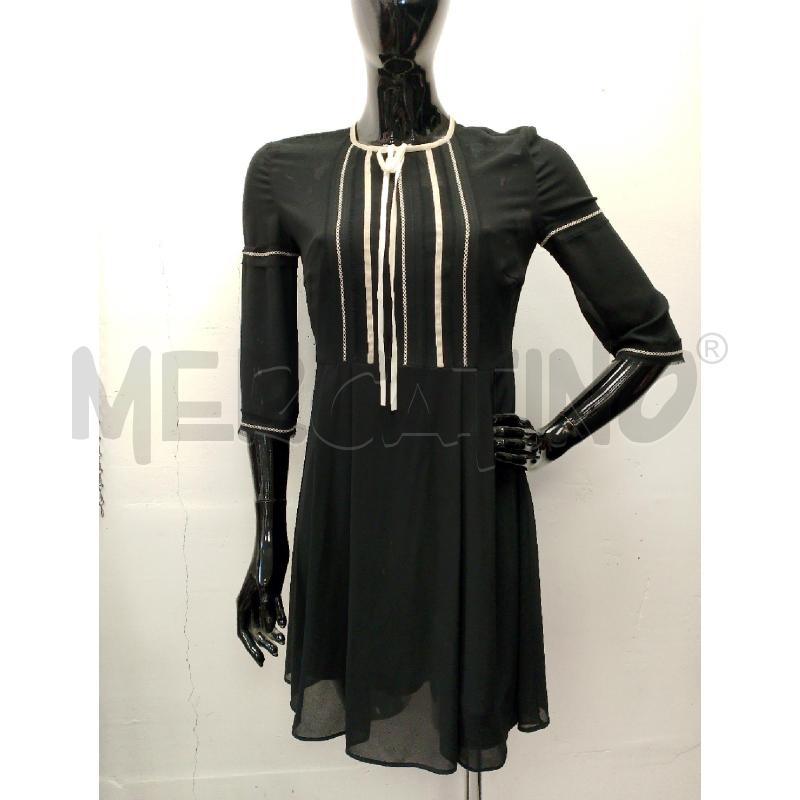 VESTITO DONNA RED VALENTINO NERO LACCI BIANCHI | Mercatino dell'Usato San giovanni teatino 1
