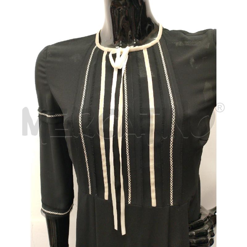 VESTITO DONNA RED VALENTINO NERO LACCI BIANCHI | Mercatino dell'Usato San giovanni teatino 2