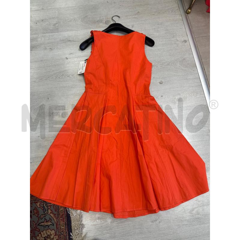 VESTITO DONNA RHAMA CORALLO FIORELLINI | Mercatino dell'Usato San giovanni teatino 3