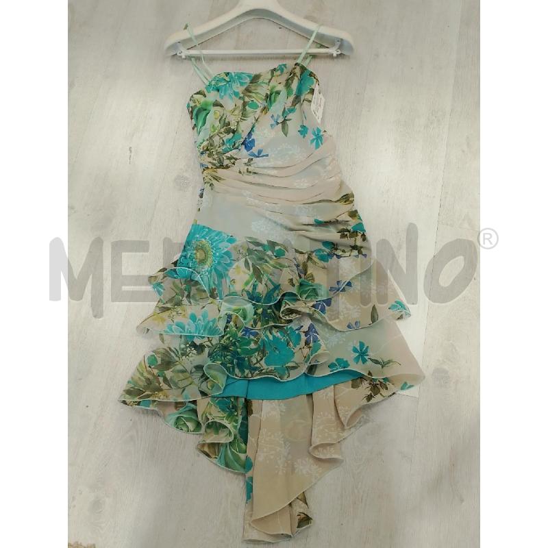 VESTITO DONNA RINASCIMENTO BEIGE VERDE ACQUA | Mercatino dell'Usato San giovanni teatino 1