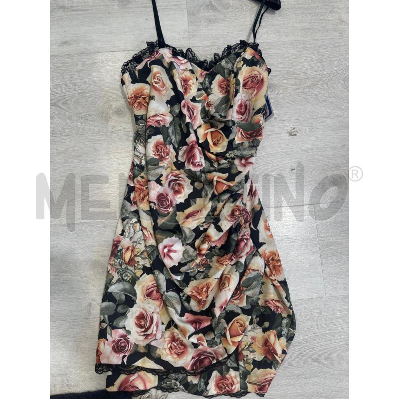 VESTITO DONNA RINASCIMENTO ROSE PIZZO NERO | Mercatino dell'Usato San giovanni teatino 1
