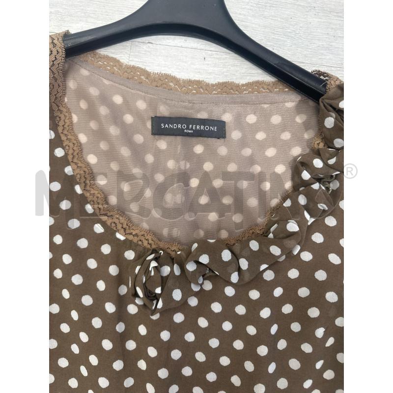 VESTITO DONNA SANDRO FERRONE MARRONE POIS  | Mercatino dell'Usato San giovanni teatino 2