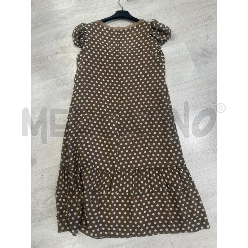 VESTITO DONNA SANDRO FERRONE MARRONE POIS  | Mercatino dell'Usato San giovanni teatino 3