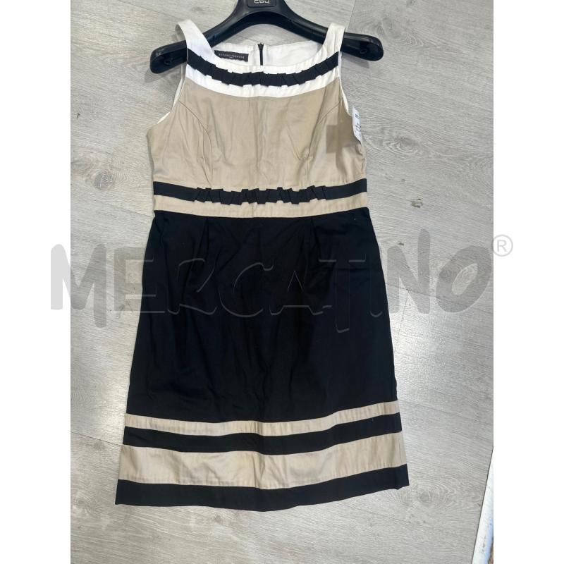 VESTITO DONNA SANDRO FERRONE NERO BEIGE BIANCO TG 44 | Mercatino dell'Usato San giovanni teatino 1