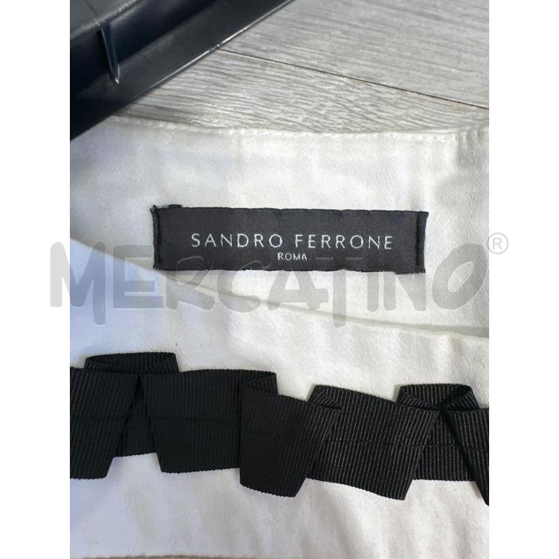 VESTITO DONNA SANDRO FERRONE NERO BEIGE BIANCO TG 44 | Mercatino dell'Usato San giovanni teatino 2