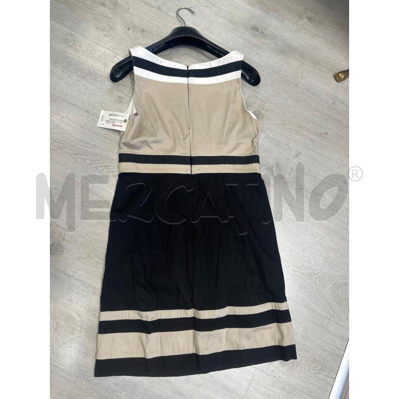 VESTITO DONNA SANDRO FERRONE NERO BEIGE BIANCO TG 44 | Mercatino dell'Usato San giovanni teatino 3