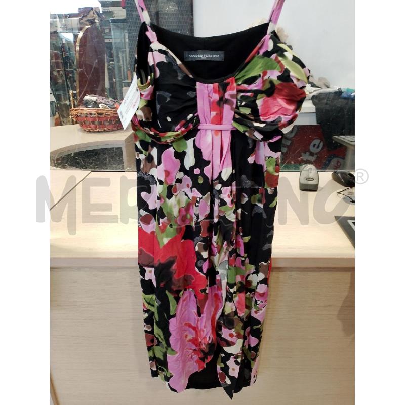 VESTITO DONNA SANDRO FERRONE NERO FLOREALE  | Mercatino dell'Usato San giovanni teatino 1