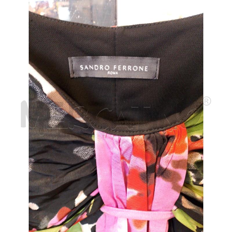 VESTITO DONNA SANDRO FERRONE NERO FLOREALE  | Mercatino dell'Usato San giovanni teatino 2