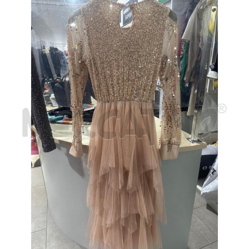 VESTITO DONNA SMARCHIATO ROSA PALLETTES TULLE BALZE  | Mercatino dell'Usato San giovanni teatino 2